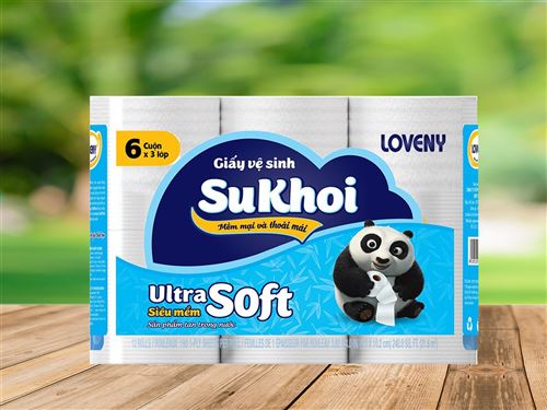 Giấy vệ sinh SuKhoi 6 cuộn - 900g