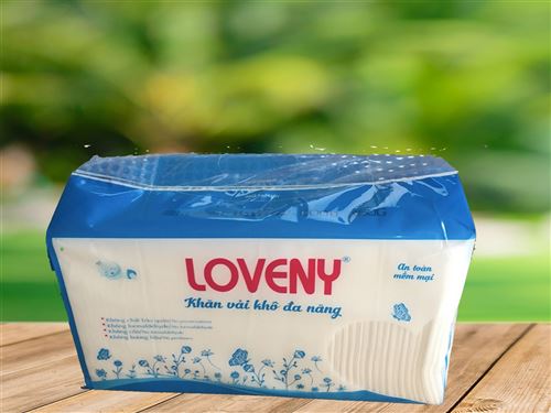 Khăn vải khô an toàn mềm mại Loveny 350g