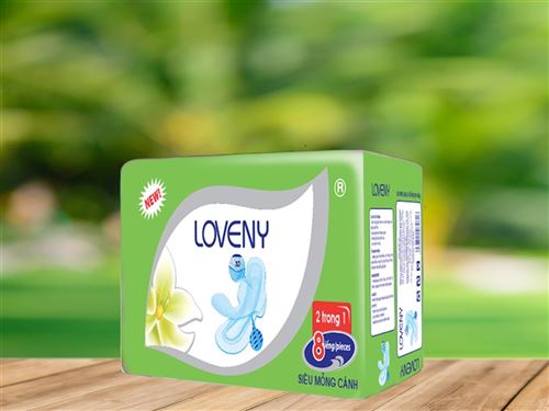 Băng vệ sinh siêu mỏng cánh Loveny 8 miếng