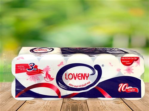 Giấy vệ sinh Loveny cao cấp 10 cuộn - 1,4kg